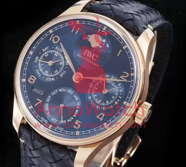 IWC - Portugieser Perpetual Calendar 3033 RG/LE Blue/Num APSF A52010 - Image 4