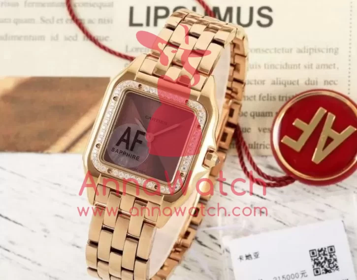 Panthere Secrete De Ladies 27mm Dia RG/RG Brown Dial AF Quartz - Image 4