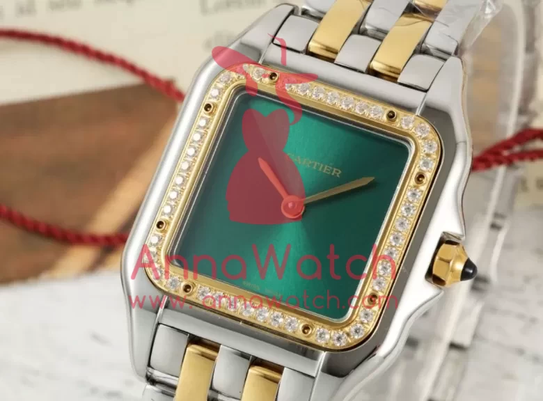 Panthere Secrete De Ladies 27mm Dia SS/YG Green Dial AF Quartz - Image 2