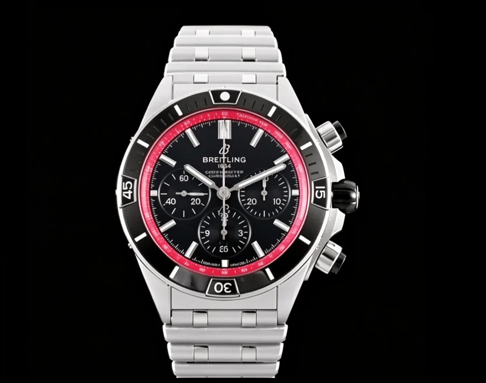 Super Chronomat B01 44MM SS/SS Black/Stk TF A7750